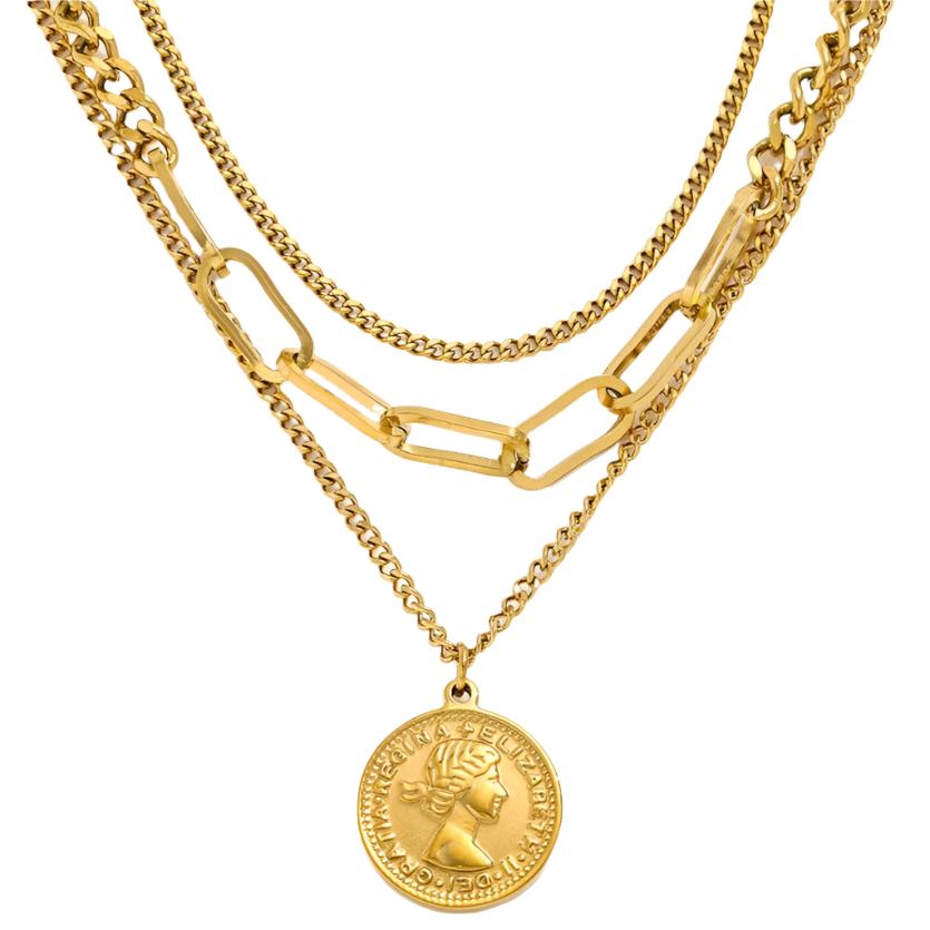 Royal Mint Layered Necklace