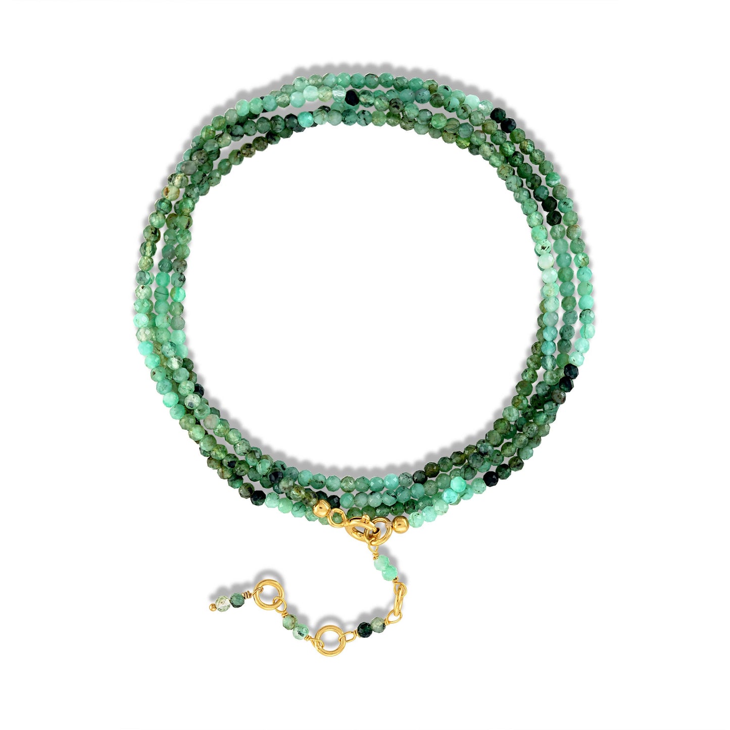 Emerald + Gold Vermeil Bracelet