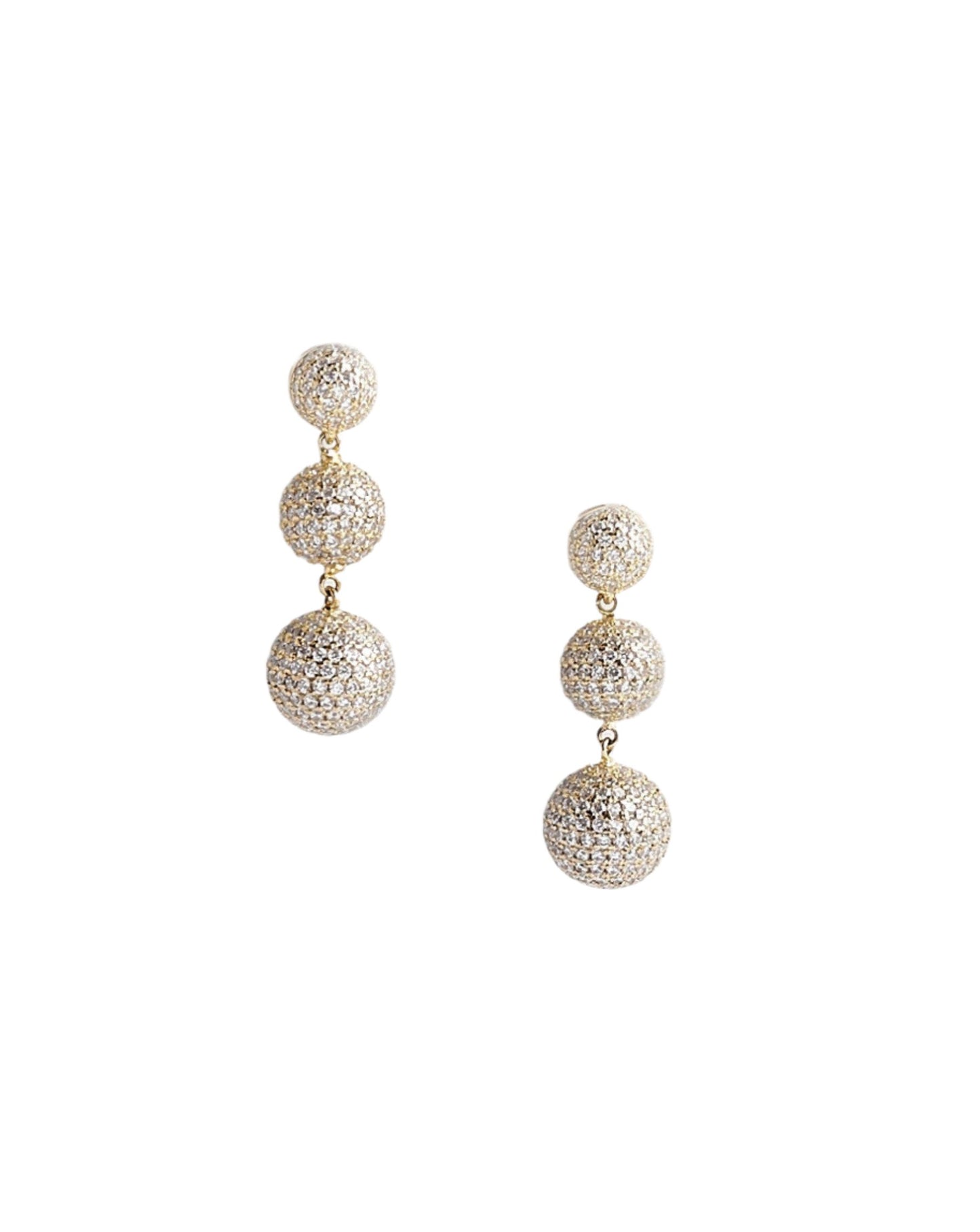Diamonette + Gold Vermeil Earrings