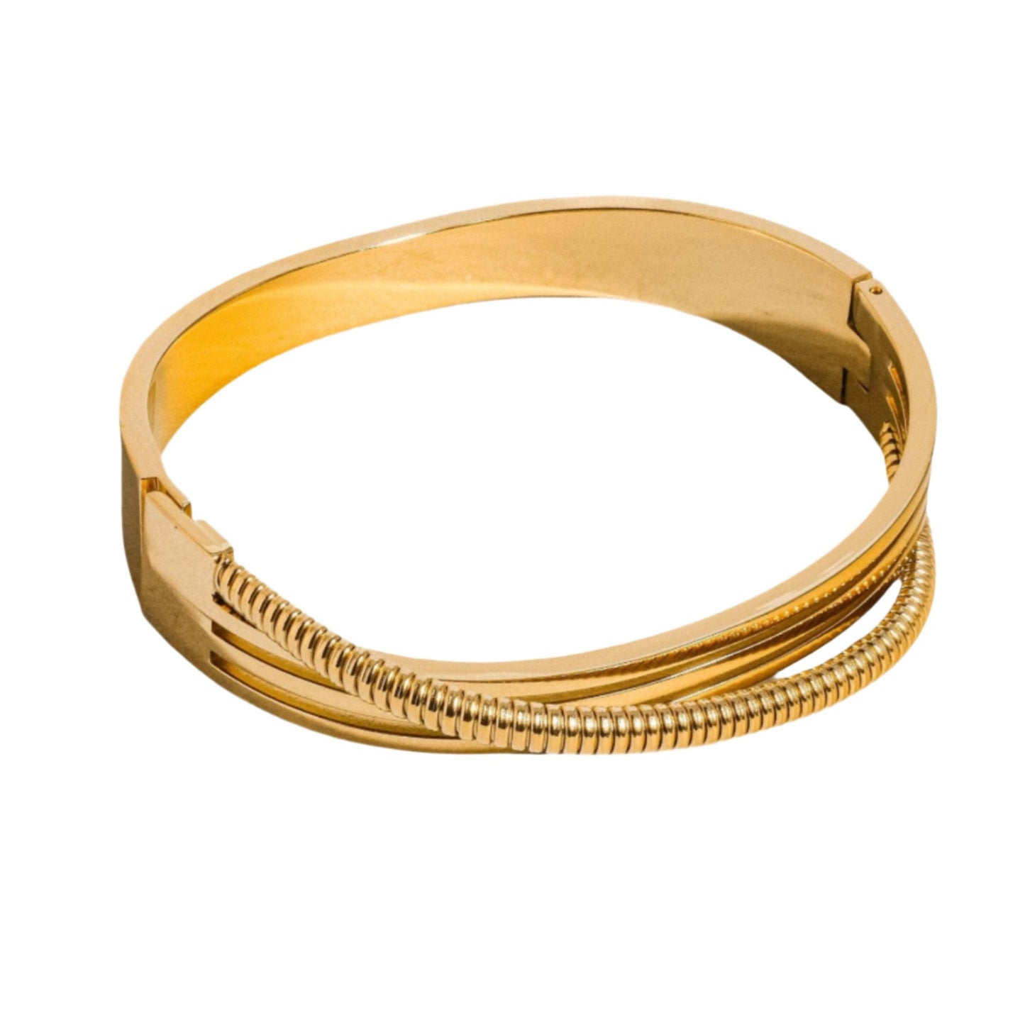 Chevalier Bangle Bracelet - 18K Gold