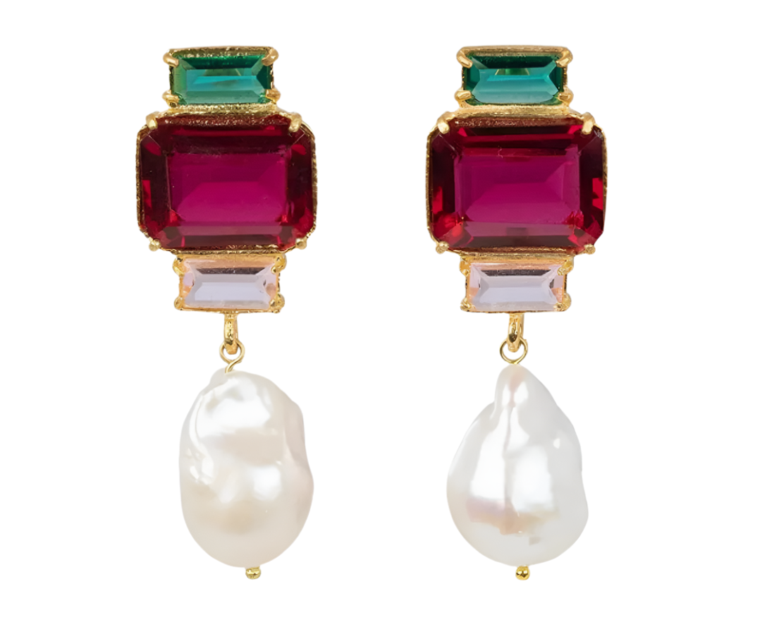 Art Deco Earring with Pearl